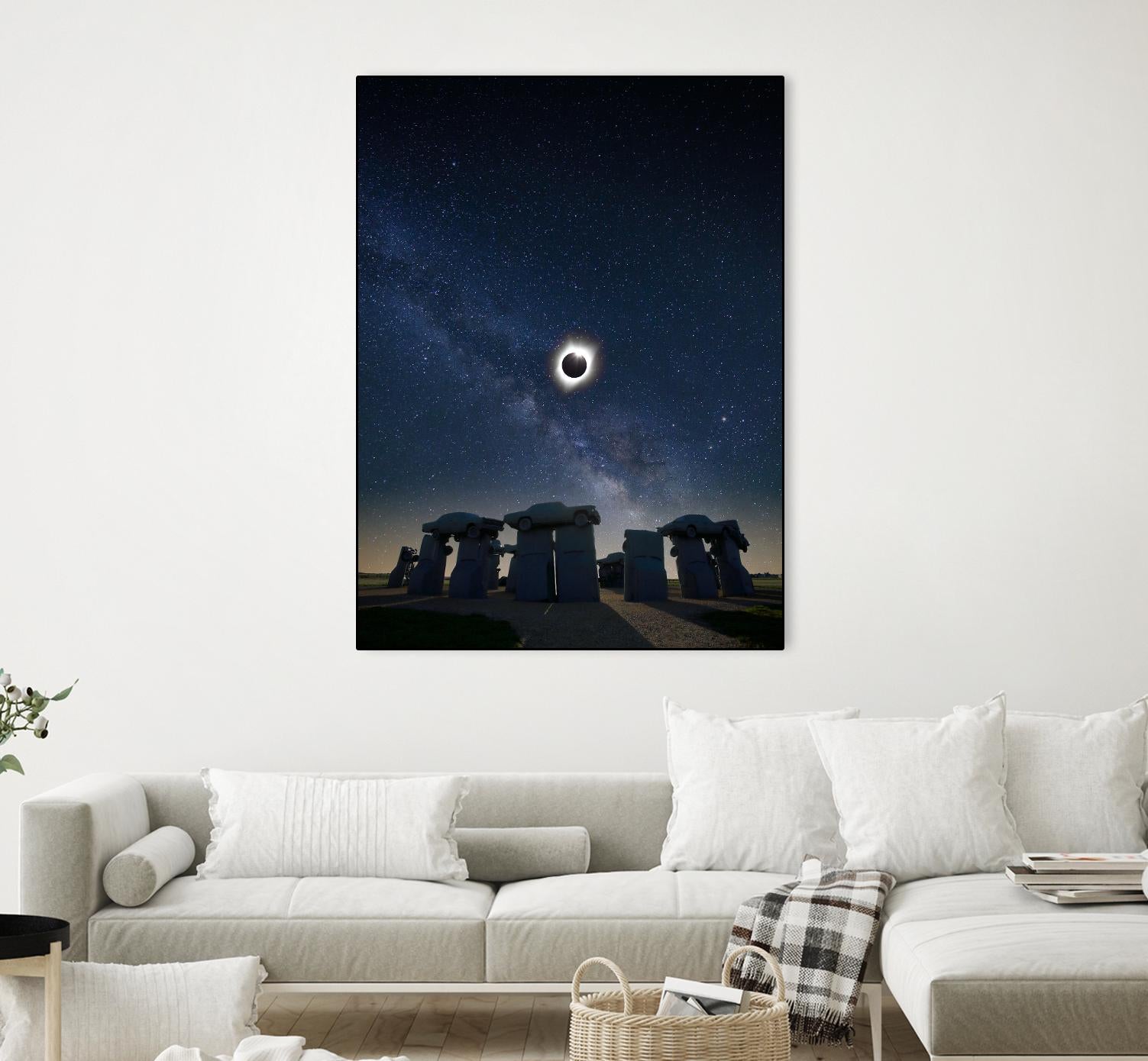 Eclipse at Carhenge by Dale O‚ÄôDell on GIANT ART - multicolor photography; landscapes