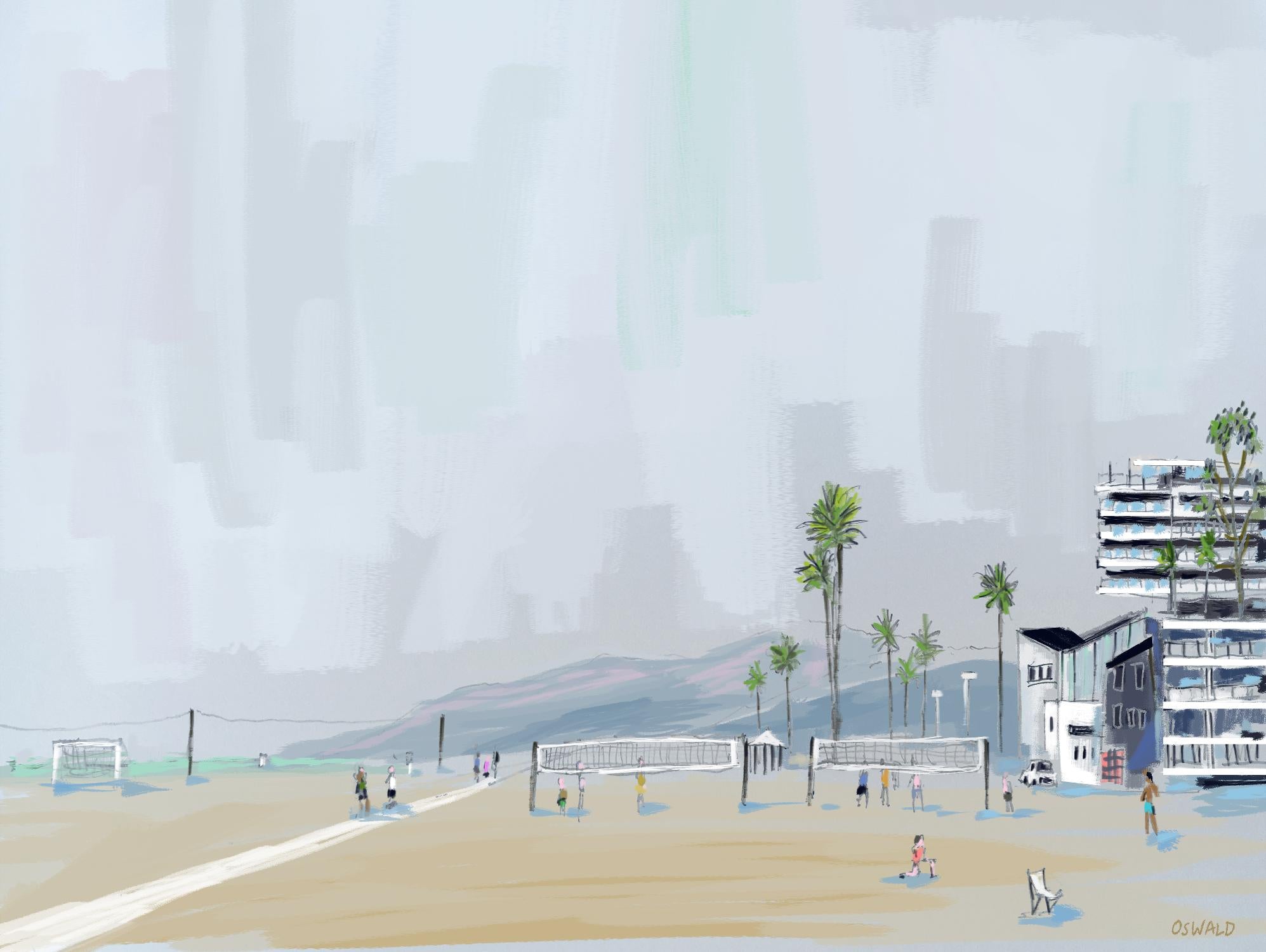 Annenberg Beach House by Pete Oswald on GIANT ART - multicolor landscapes; coastal