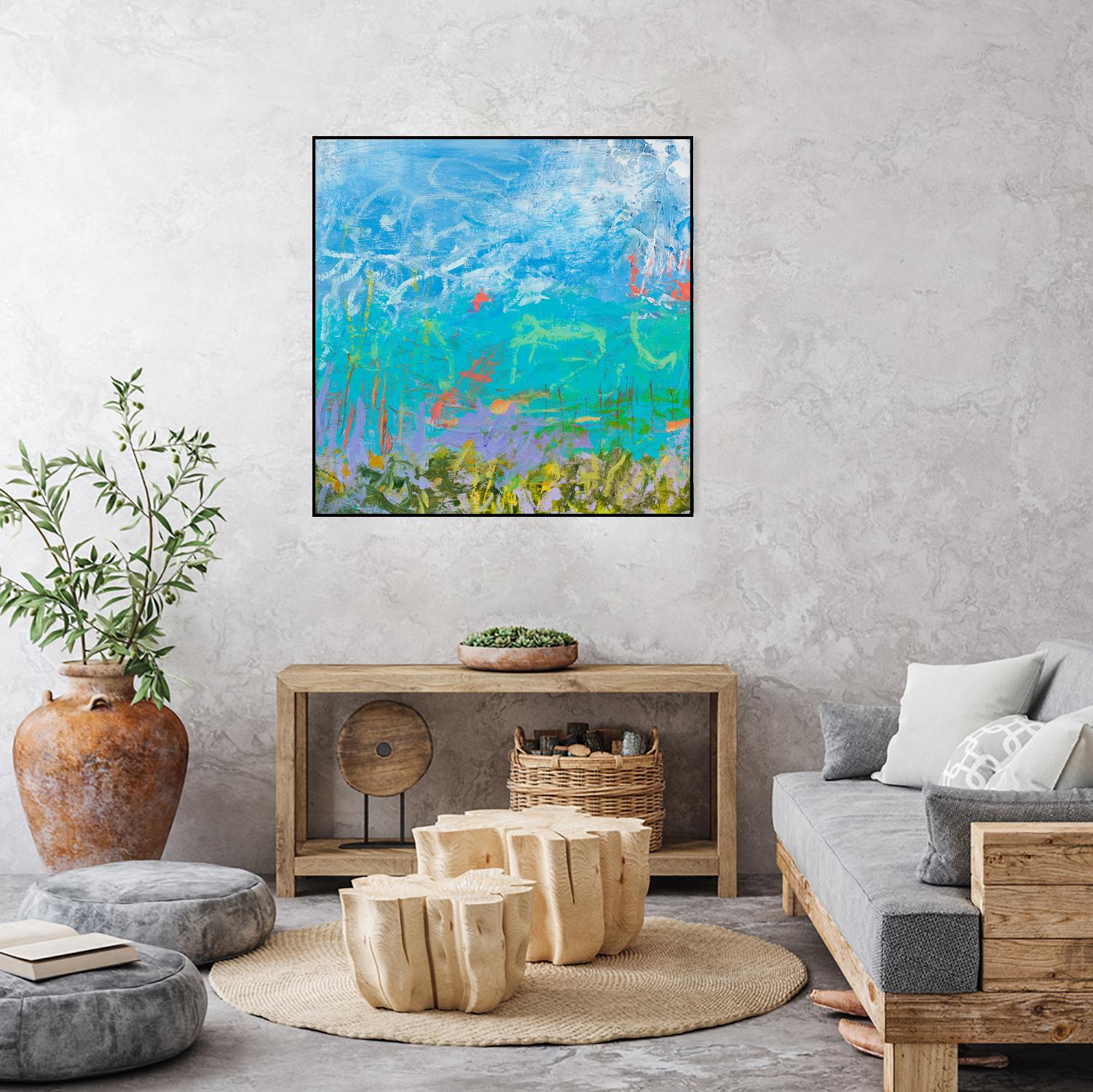 Cerulean Escapes I by Tracy Lynn Pristas on GIANT ART - multicolor abstracts; contemporary