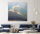 Storm over Chisos by Cap Pannell on GIANT ART - blue, white contemporary, landscapes, clouds, storms