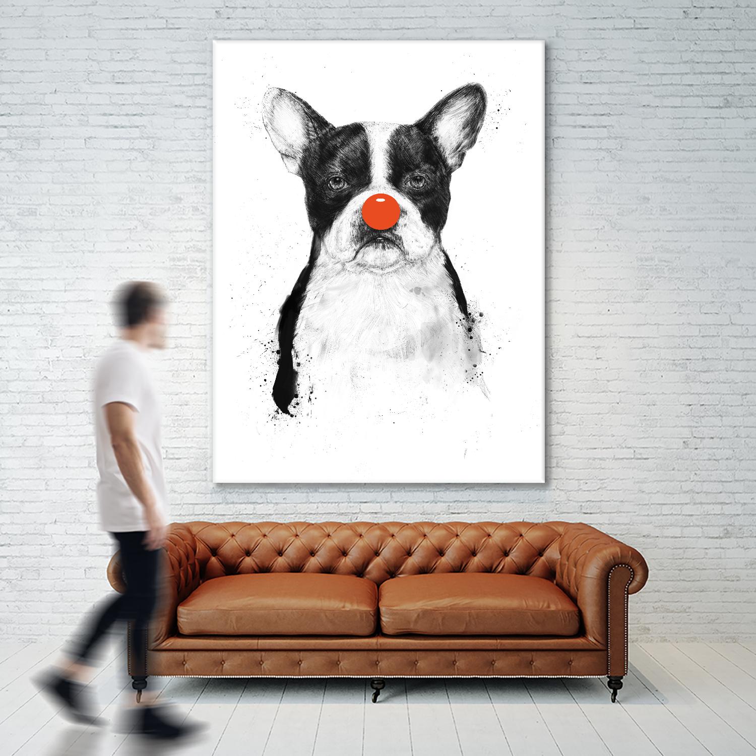 I'm Not Your Clown by Balazs Solti on GIANT ART - white animals
