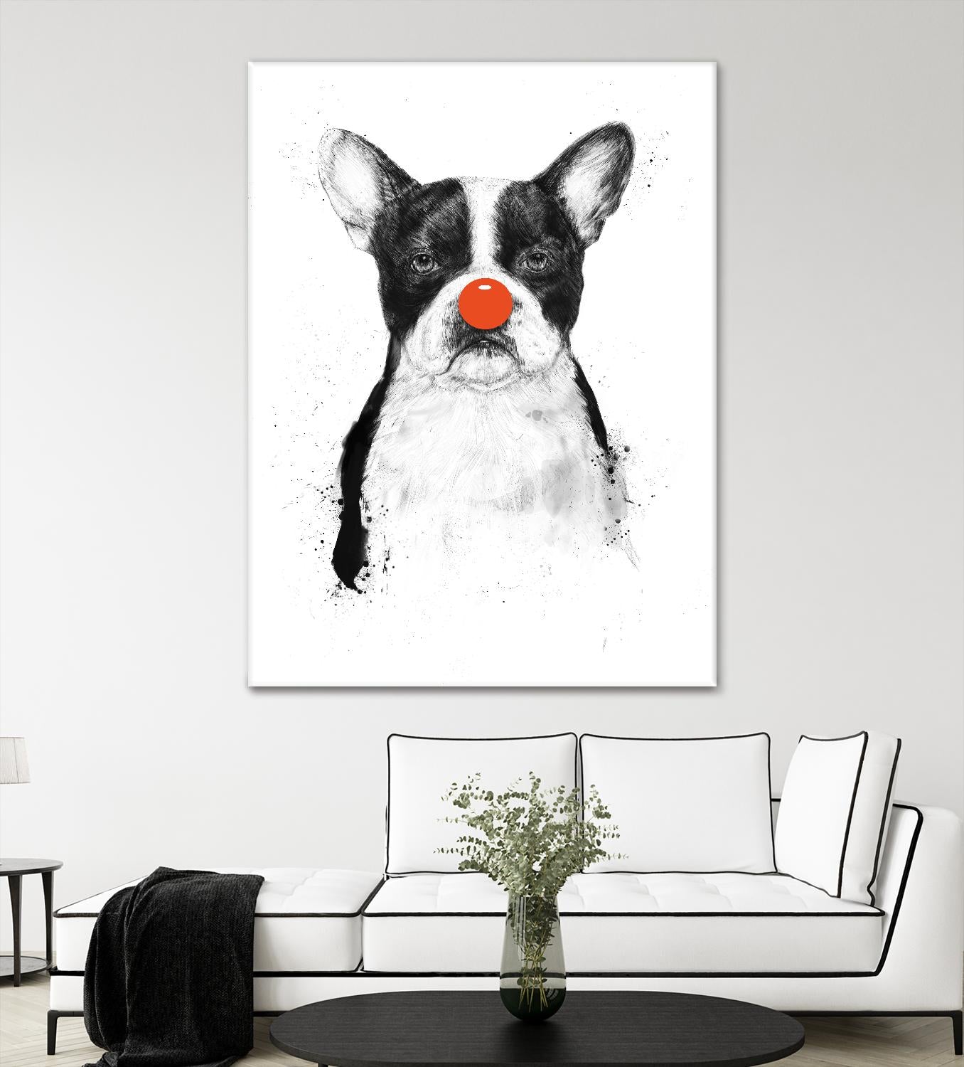 I'm Not Your Clown by Balazs Solti on GIANT ART - white animals