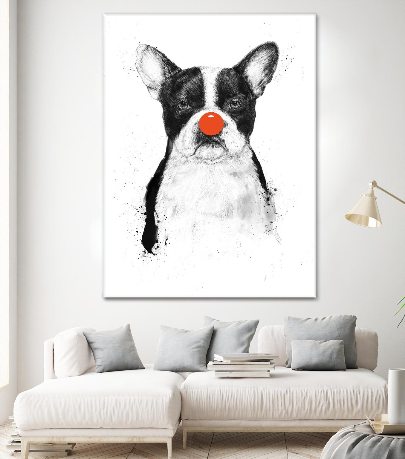 I'm Not Your Clown by Balazs Solti on GIANT ART - white animals
