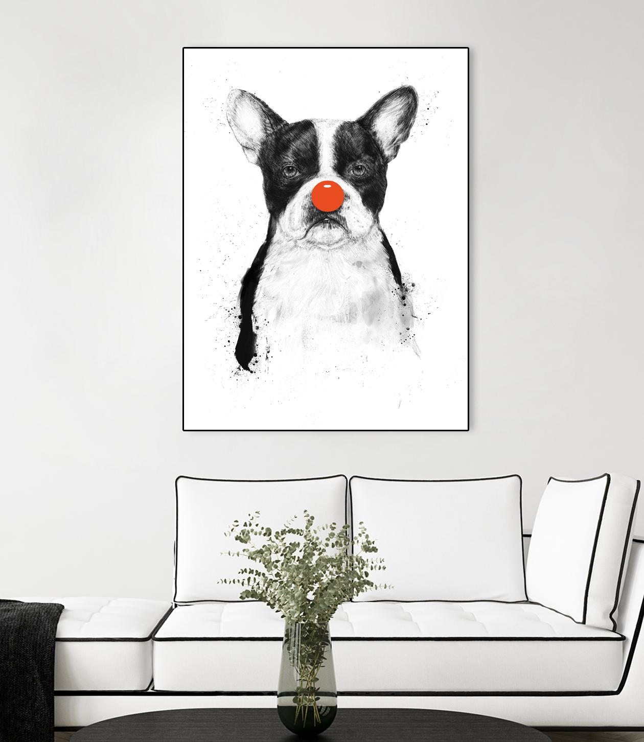 I'm Not Your Clown by Balazs Solti on GIANT ART - white animals