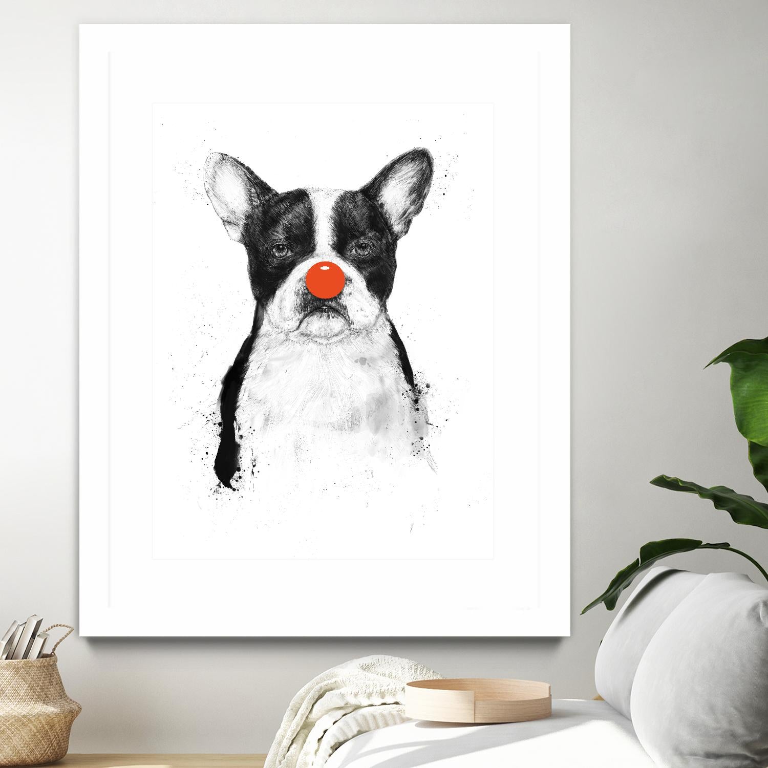 I'm Not Your Clown by Balazs Solti on GIANT ART - white animals