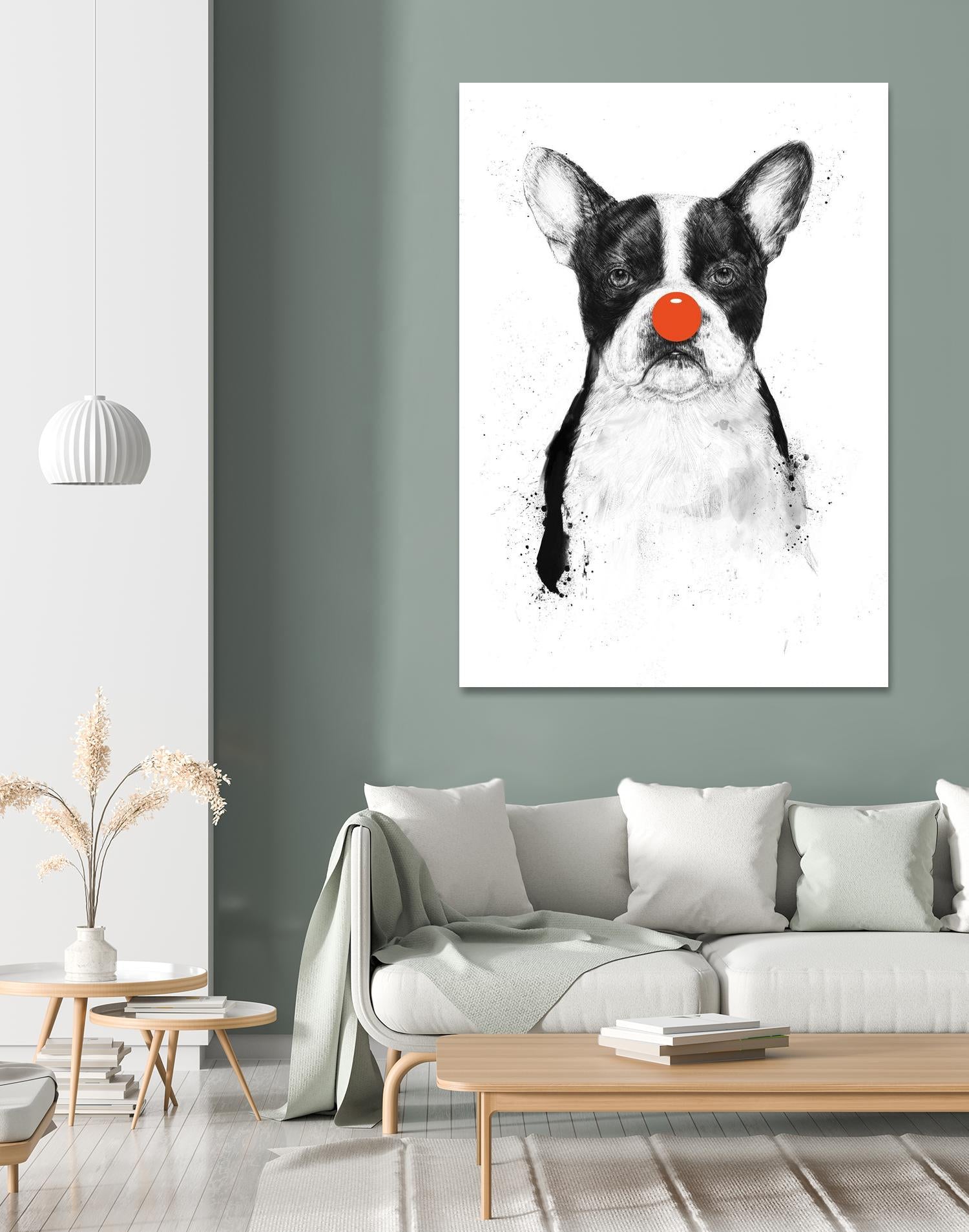 I'm Not Your Clown by Balazs Solti on GIANT ART - white animals