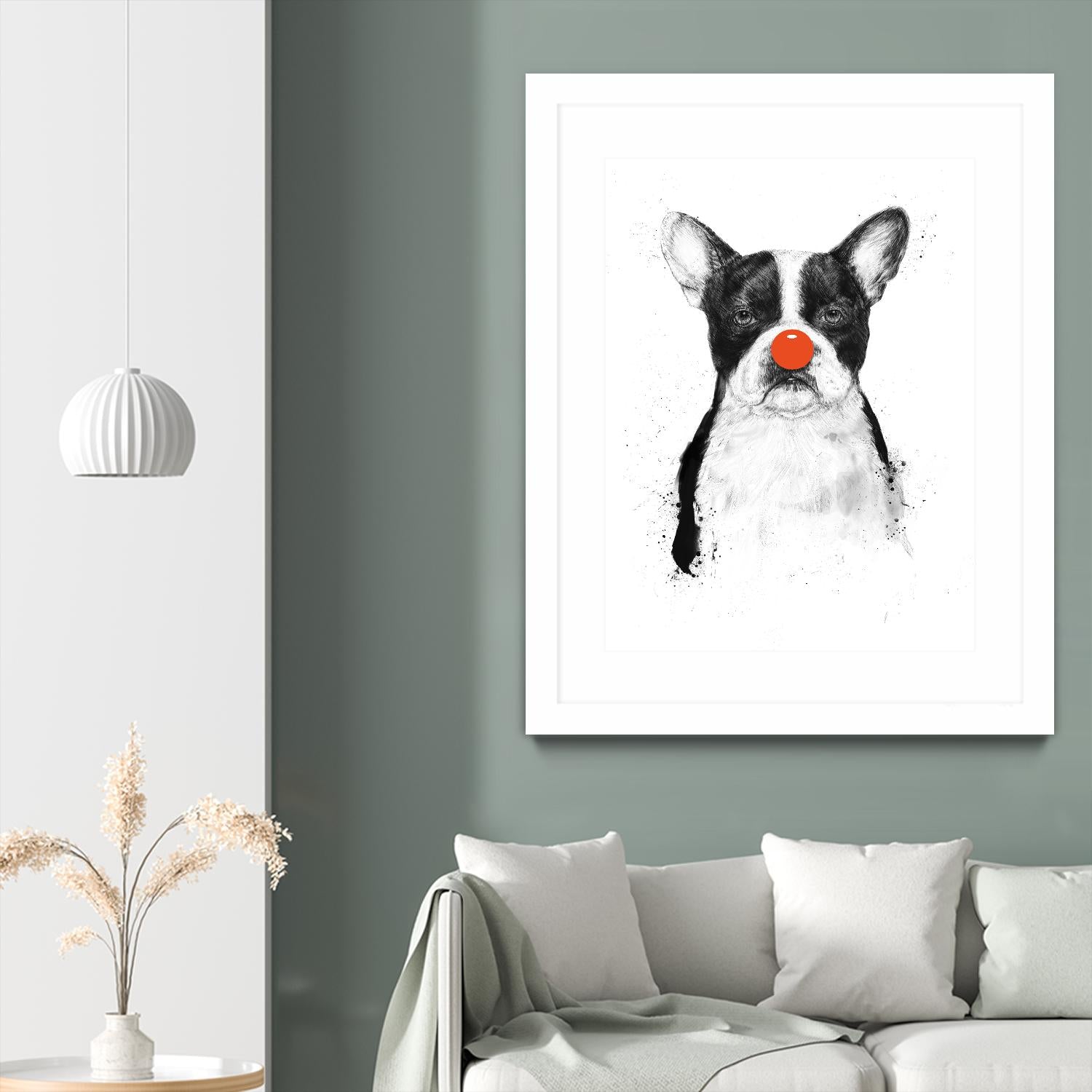 I'm Not Your Clown by Balazs Solti on GIANT ART - white animals