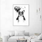 My Heart Goes Boom by Balazs Solti on GIANT ART - white animals