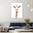 Giraffe Watercolor by Eric Sweet on GIANT ART - multicolor animals; contemporary
