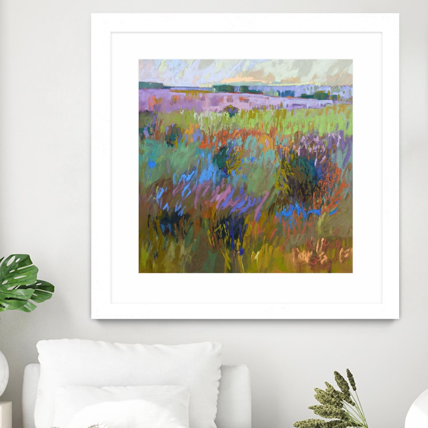 Beyond and Further by Jane Schmidt on GIANT ART - multicolor landscapes; contemporary