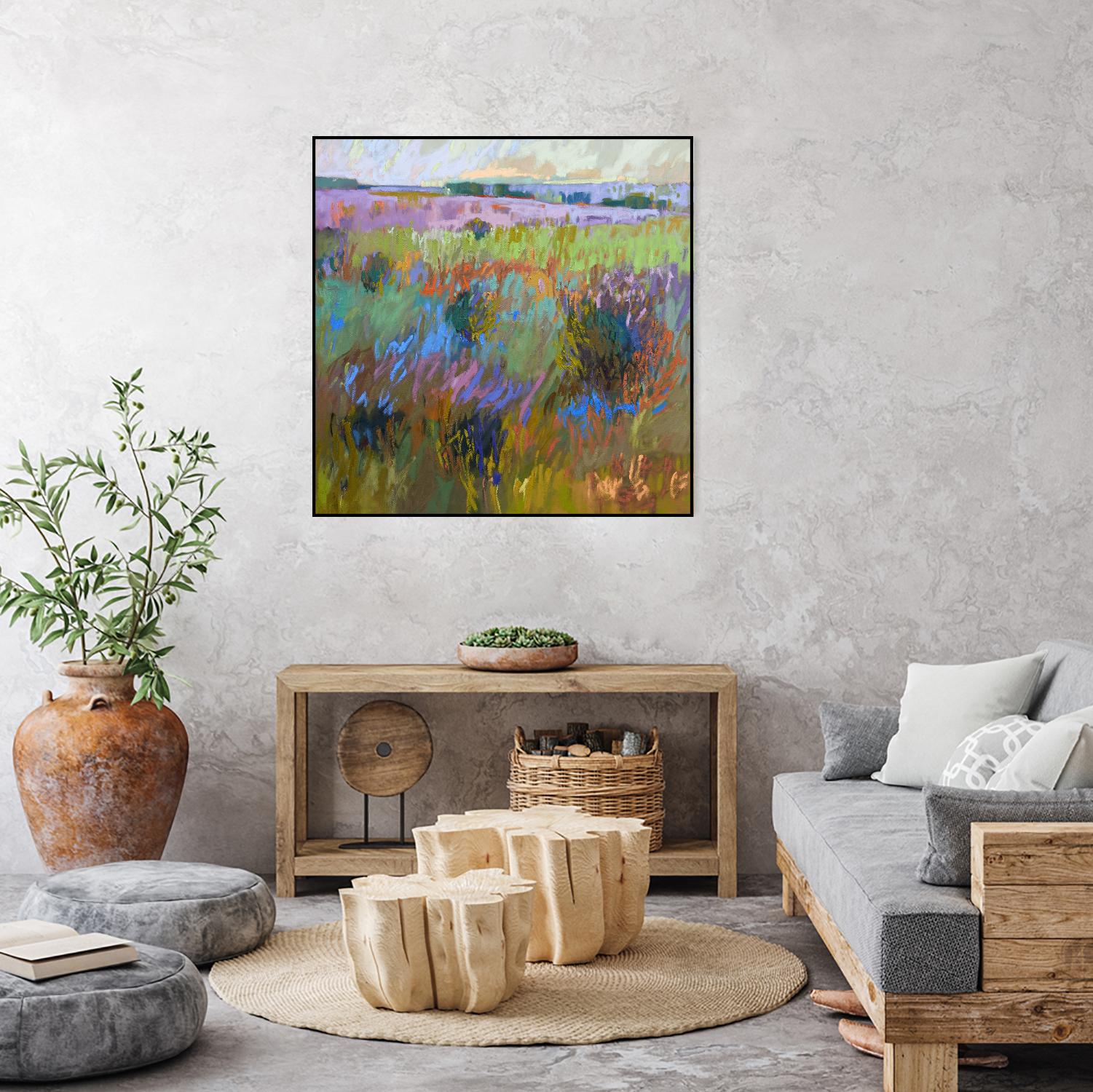 Beyond and Further by Jane Schmidt on GIANT ART - multicolor landscapes; contemporary