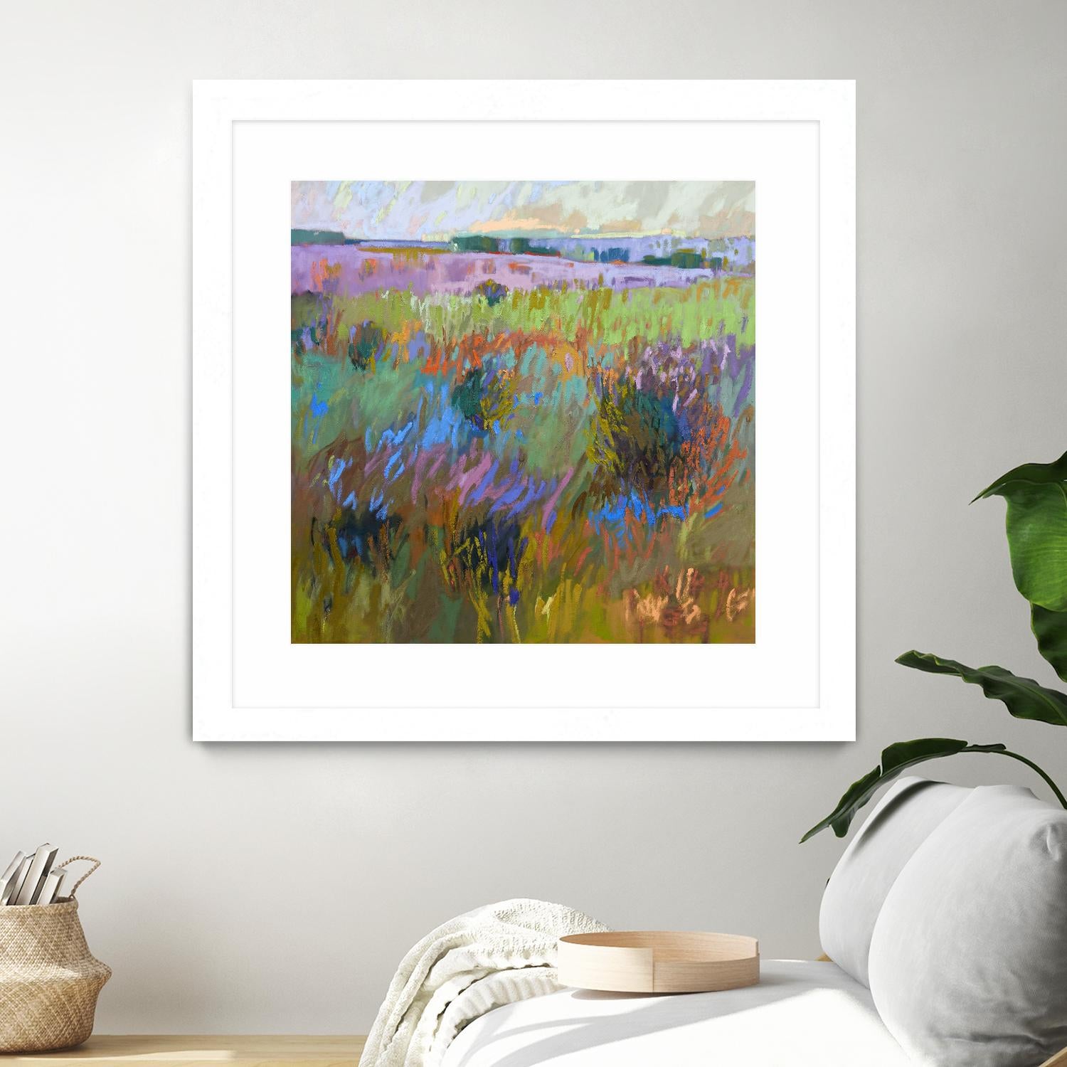 Beyond and Further by Jane Schmidt on GIANT ART - multicolor landscapes; contemporary
