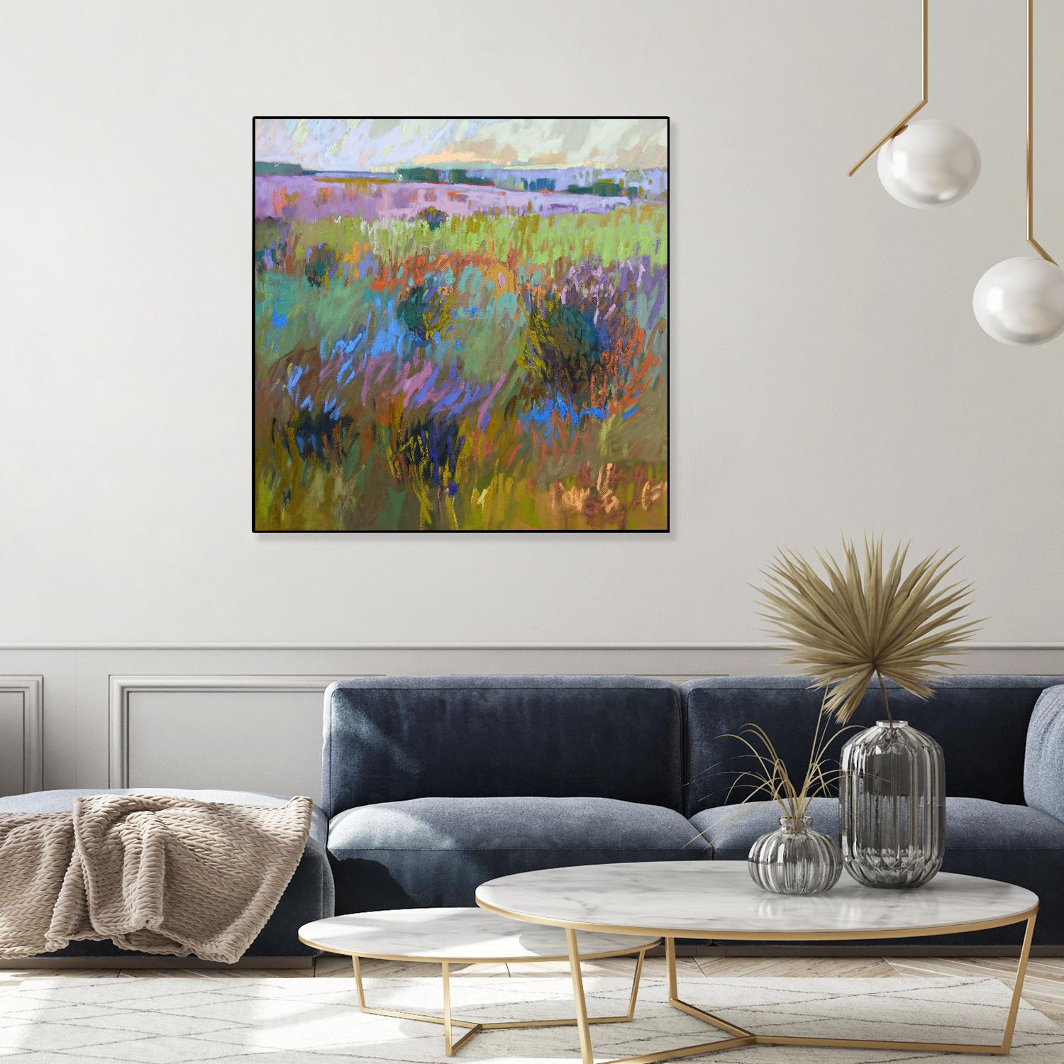 Beyond and Further by Jane Schmidt on GIANT ART - multicolor landscapes; contemporary