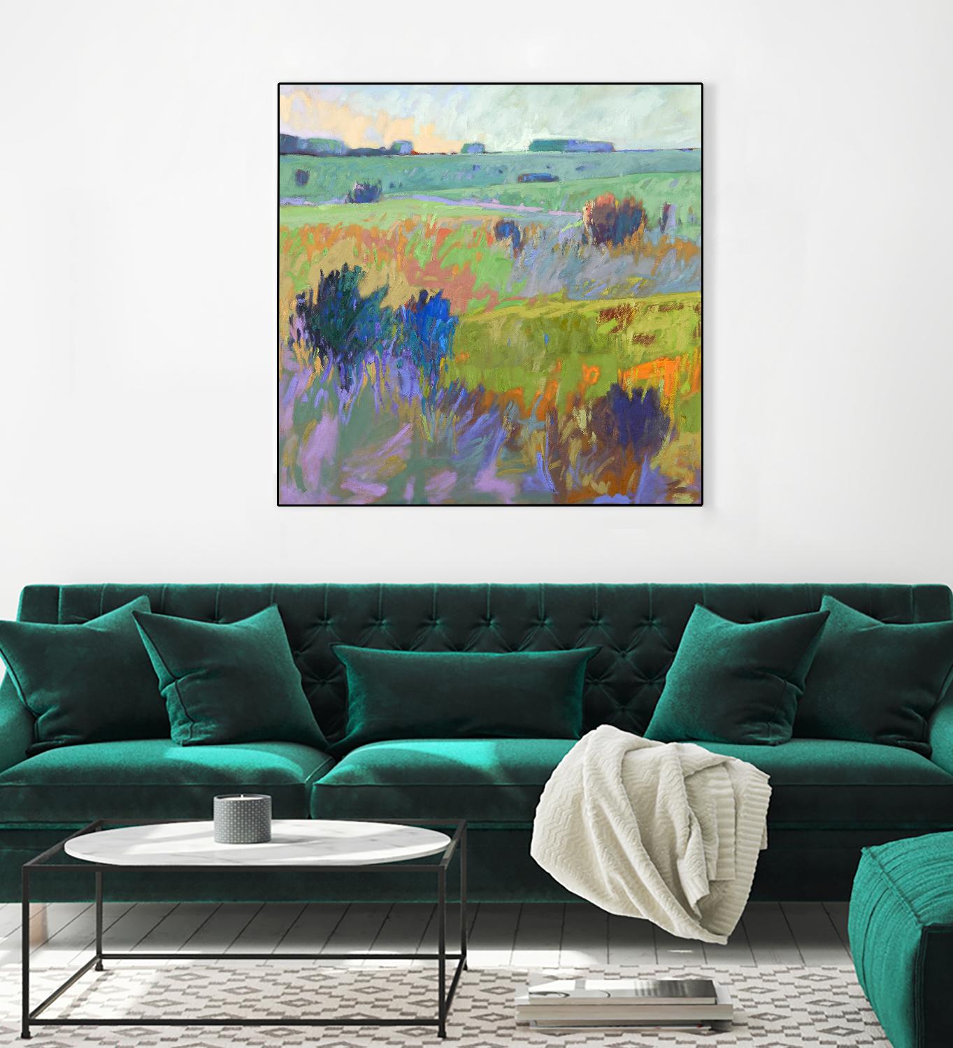 From Here to There by Jane Schmidt on GIANT ART - multicolor landscapes; contemporary