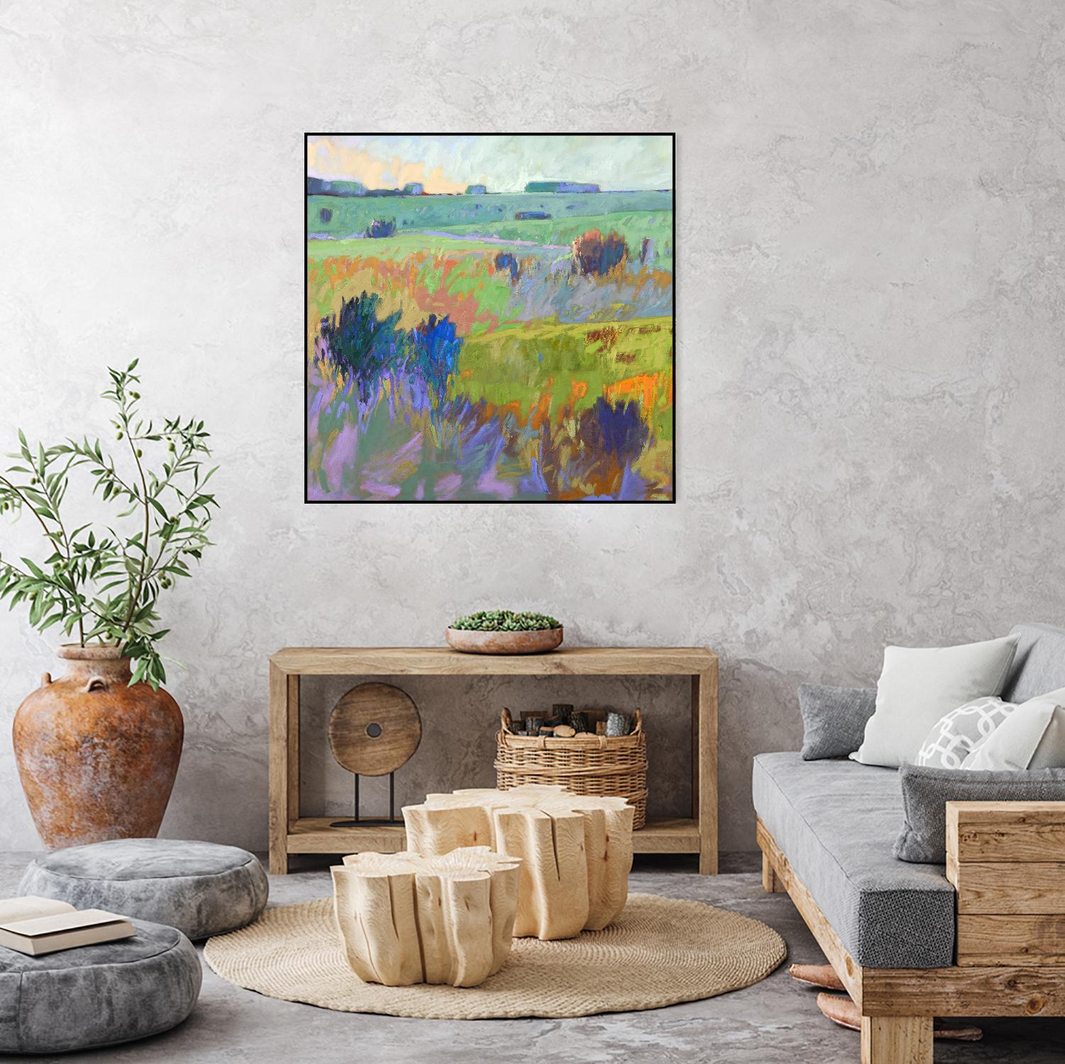 From Here to There by Jane Schmidt on GIANT ART - multicolor landscapes; contemporary