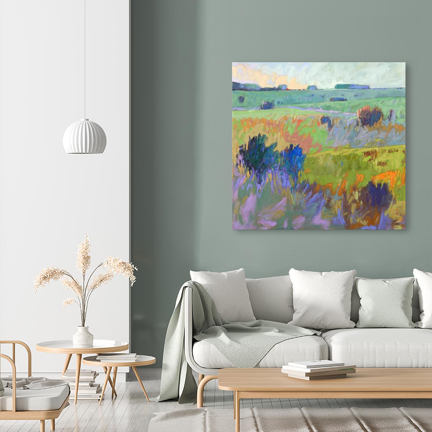 From Here to There by Jane Schmidt on GIANT ART - multicolor landscapes; contemporary