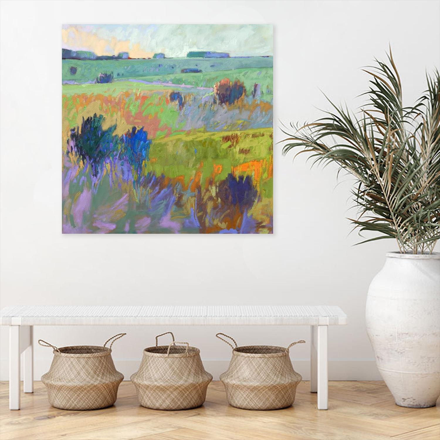 From Here to There by Jane Schmidt on GIANT ART - multicolor landscapes; contemporary