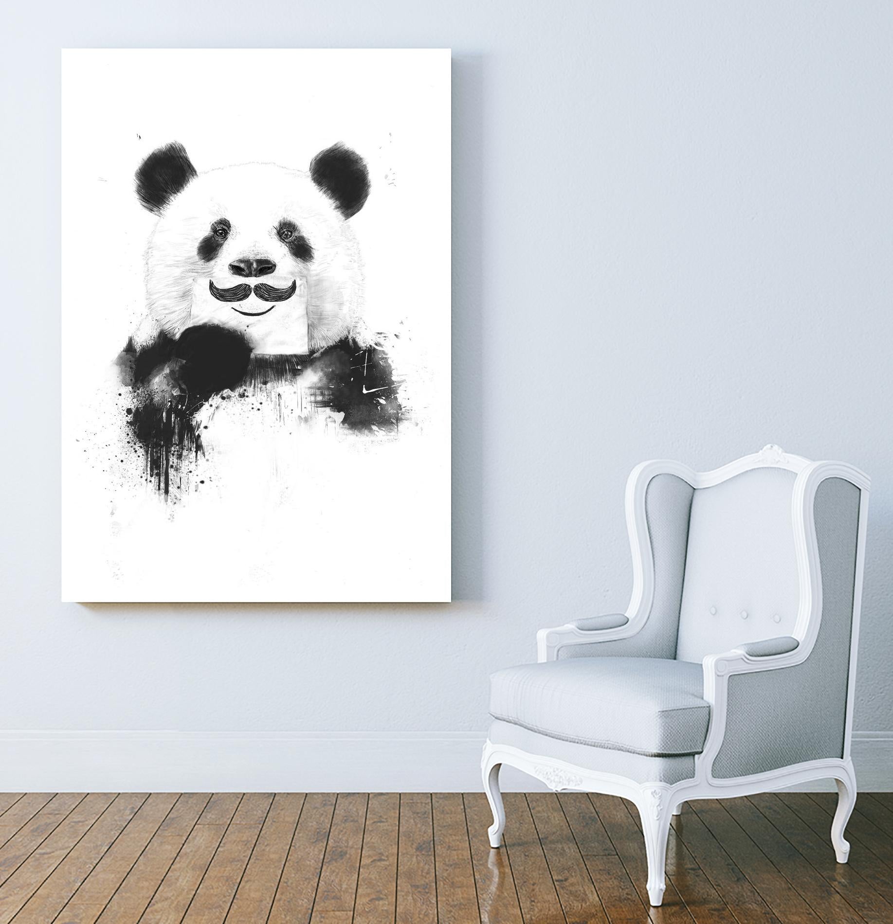 Funny Panda by Balazs Solti on GIANT ART - multicolor urban/pop surrealism