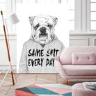 Same Shit Everyday by Balazs Solti on GIANT ART - multicolor urban/pop surrealism
