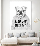 Same Shit Everyday by Balazs Solti on GIANT ART - multicolor urban/pop surrealism
