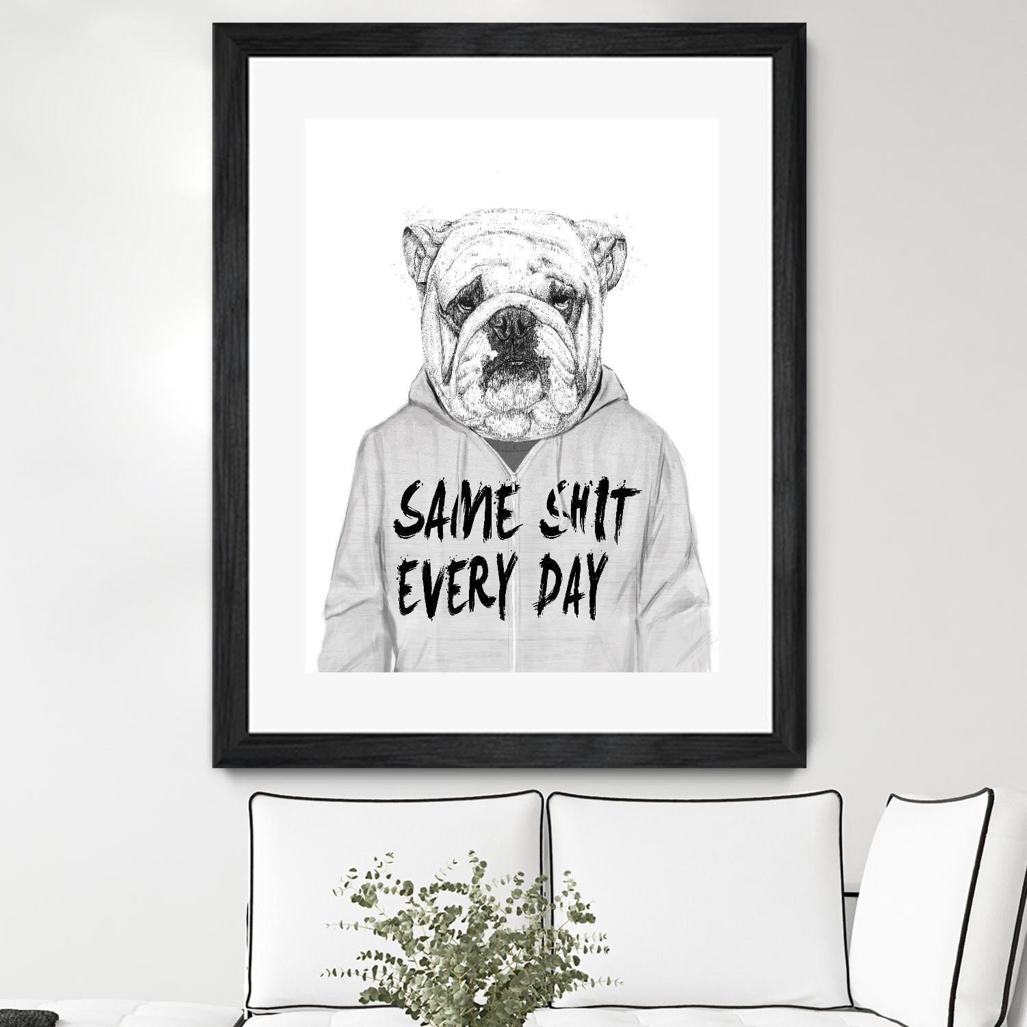 Same Shit Everyday by Balazs Solti on GIANT ART - multicolor urban/pop surrealism