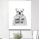 Same Shit Everyday by Balazs Solti on GIANT ART - multicolor urban/pop surrealism