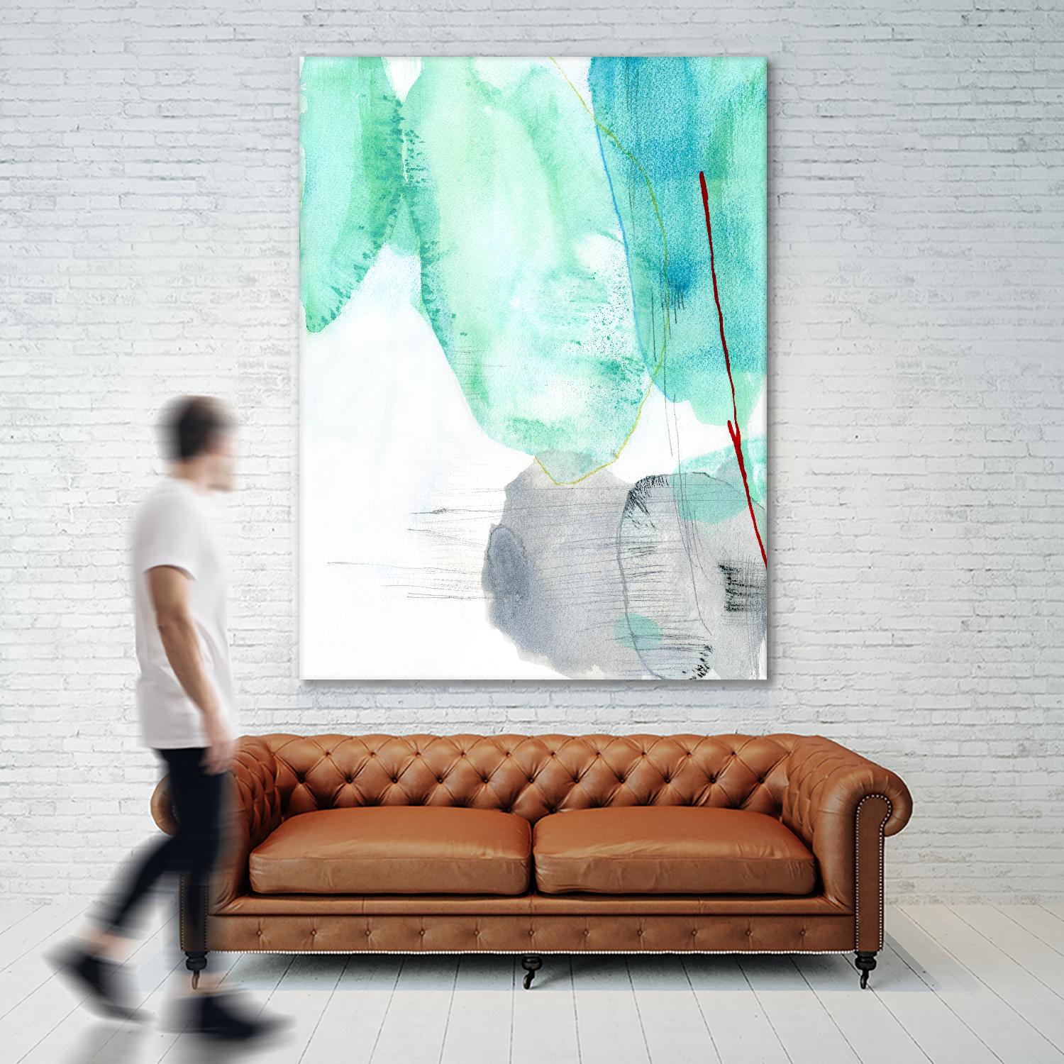 Beach Study 2 by Elisa Sheehan on GIANT ART - multicolor abstracts; contemporary