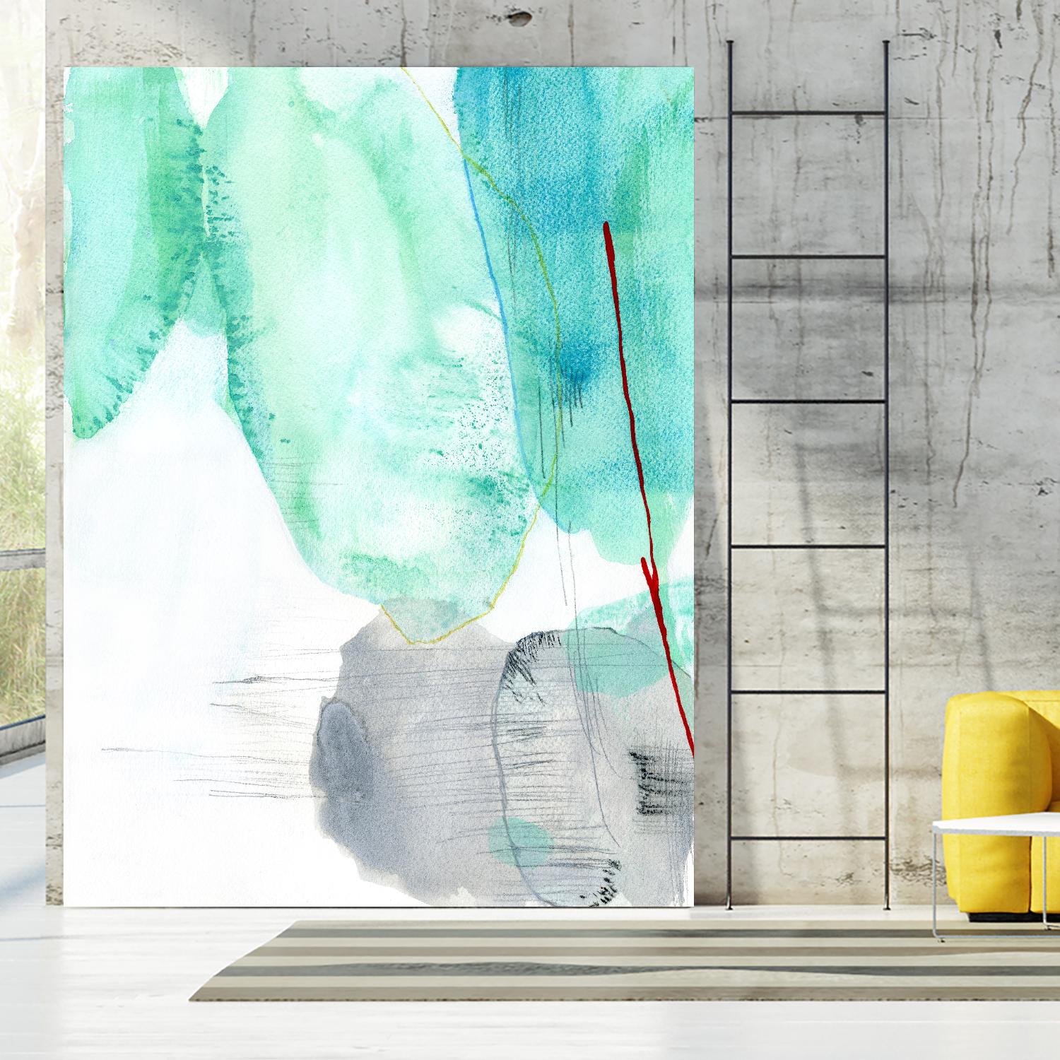 Beach Study 2 by Elisa Sheehan on GIANT ART - multicolor abstracts; contemporary