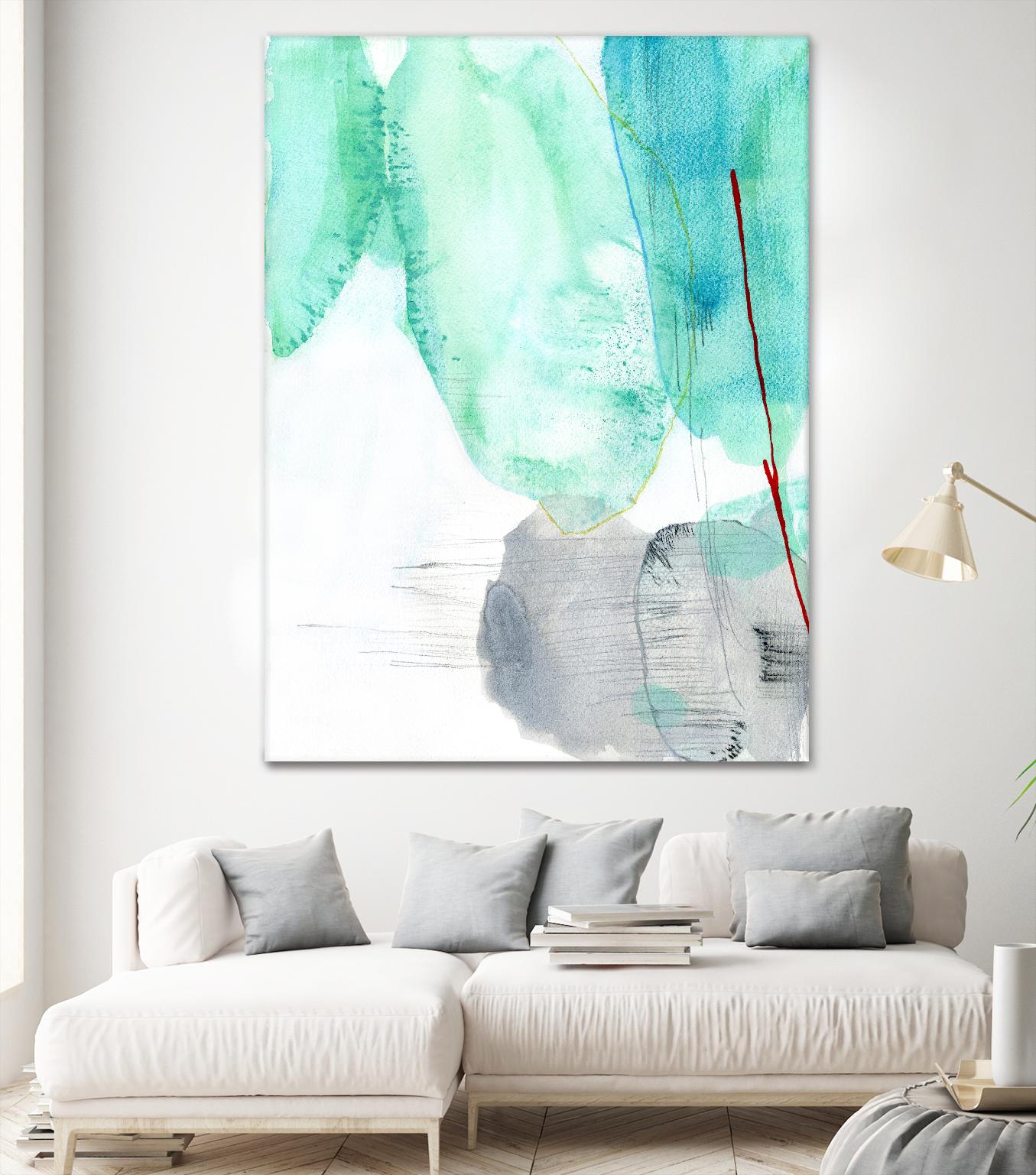Beach Study 2 by Elisa Sheehan on GIANT ART - multicolor abstracts; contemporary
