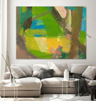 Lime Yellow Fragment 10 by Angela Saxon on GIANT ART - multicolor abstracts; contemporary