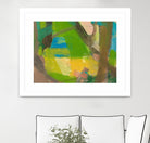Lime Yellow Fragment 10 by Angela Saxon on GIANT ART - multicolor abstracts; contemporary