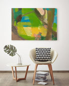 Lime Yellow Fragment 10 by Angela Saxon on GIANT ART - multicolor abstracts; contemporary