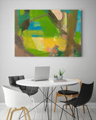 Lime Yellow Fragment 10 by Angela Saxon on GIANT ART - multicolor abstracts; contemporary
