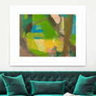 Lime Yellow Fragment 10 by Angela Saxon on GIANT ART - multicolor abstracts; contemporary