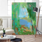 Summer Swim by Angela Saxon on GIANT ART - multicolor coastal; landscapes; contemporary; abstracts