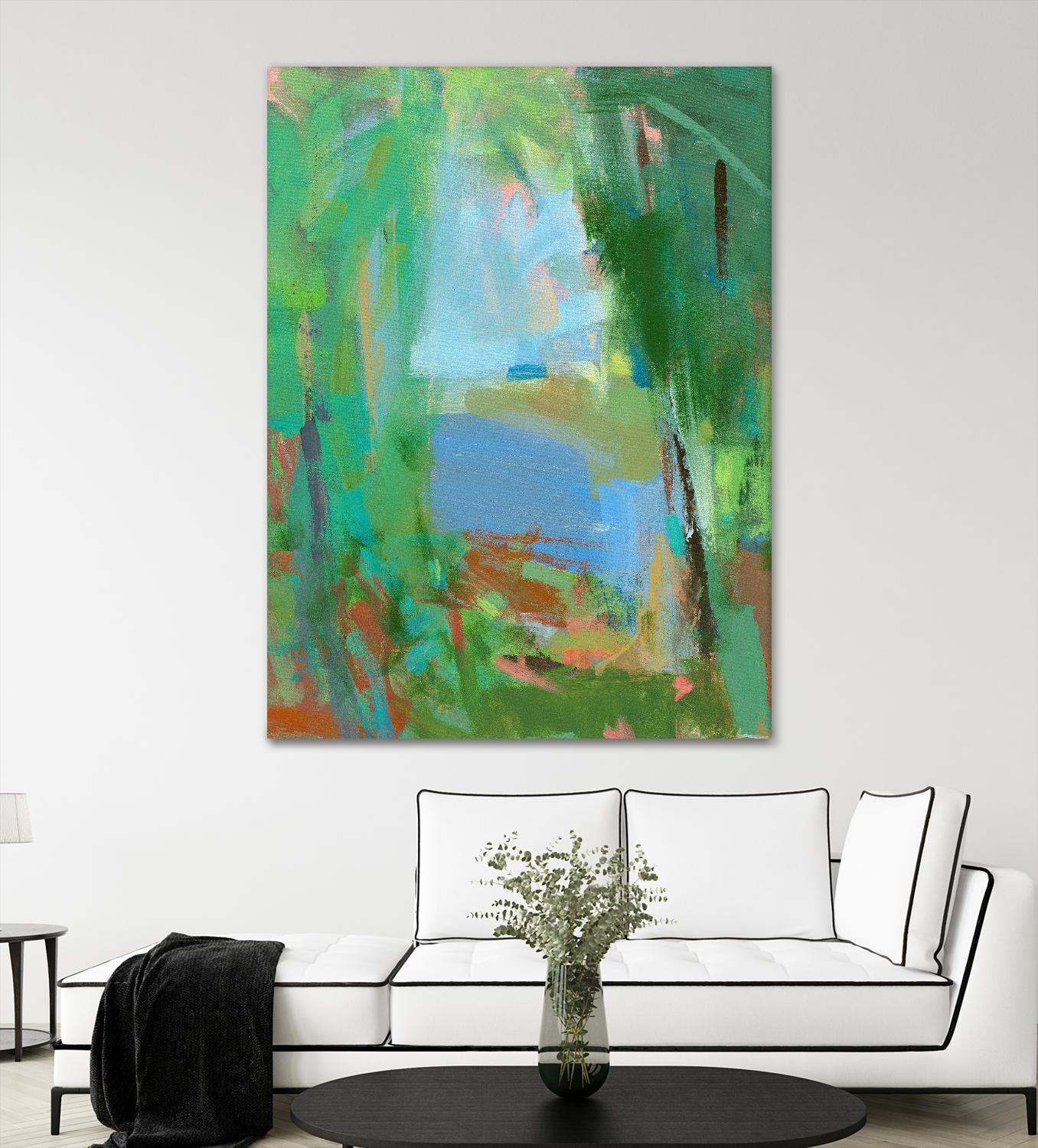 Summer Swim by Angela Saxon on GIANT ART - multicolor coastal; landscapes; contemporary; abstracts