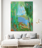 Summer Swim by Angela Saxon on GIANT ART - multicolor coastal; landscapes; contemporary; abstracts