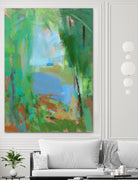 Summer Swim by Angela Saxon on GIANT ART - multicolor coastal; landscapes; contemporary; abstracts