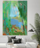 Summer Swim by Angela Saxon on GIANT ART - multicolor coastal; landscapes; contemporary; abstracts