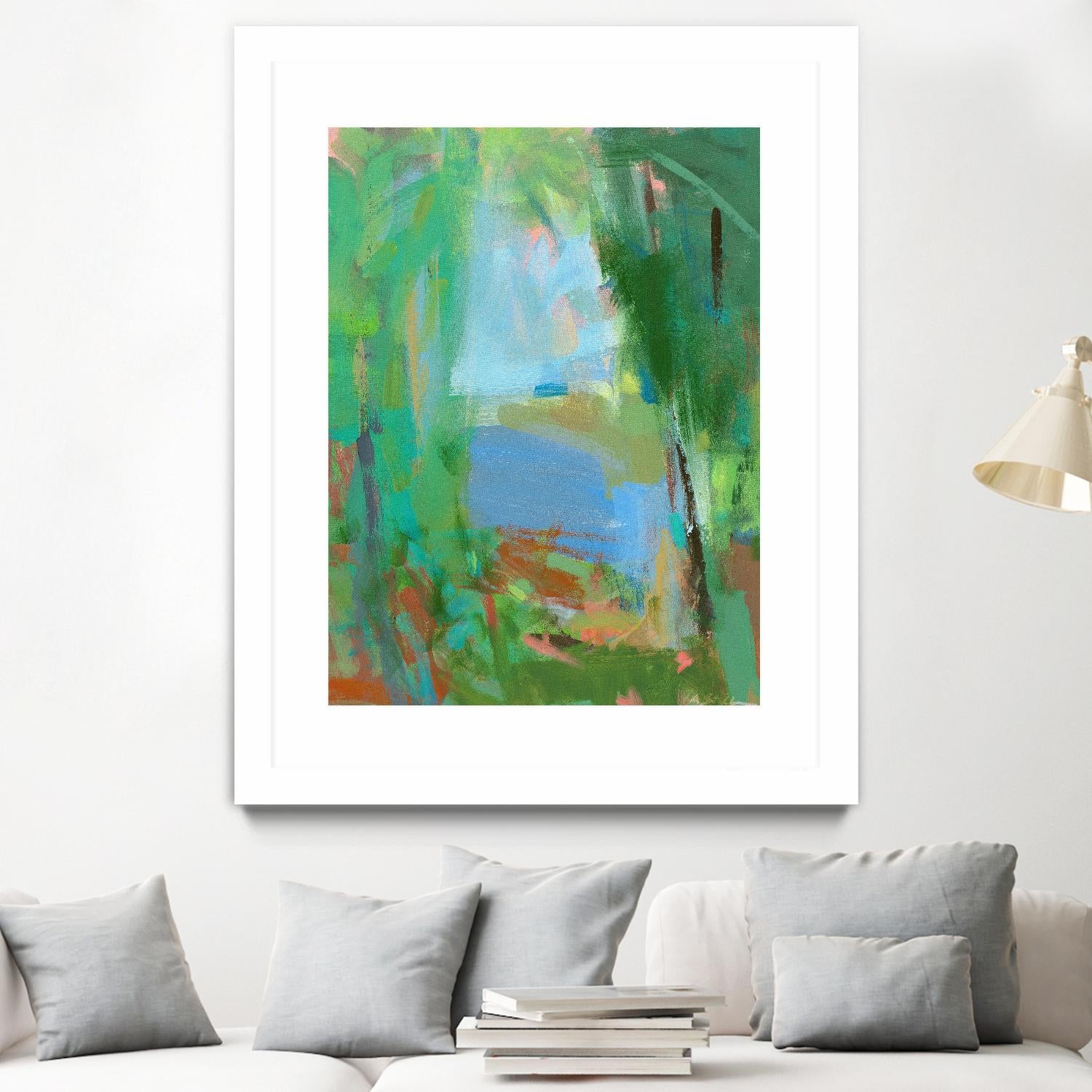 Summer Swim by Angela Saxon on GIANT ART - multicolor coastal; landscapes; contemporary; abstracts