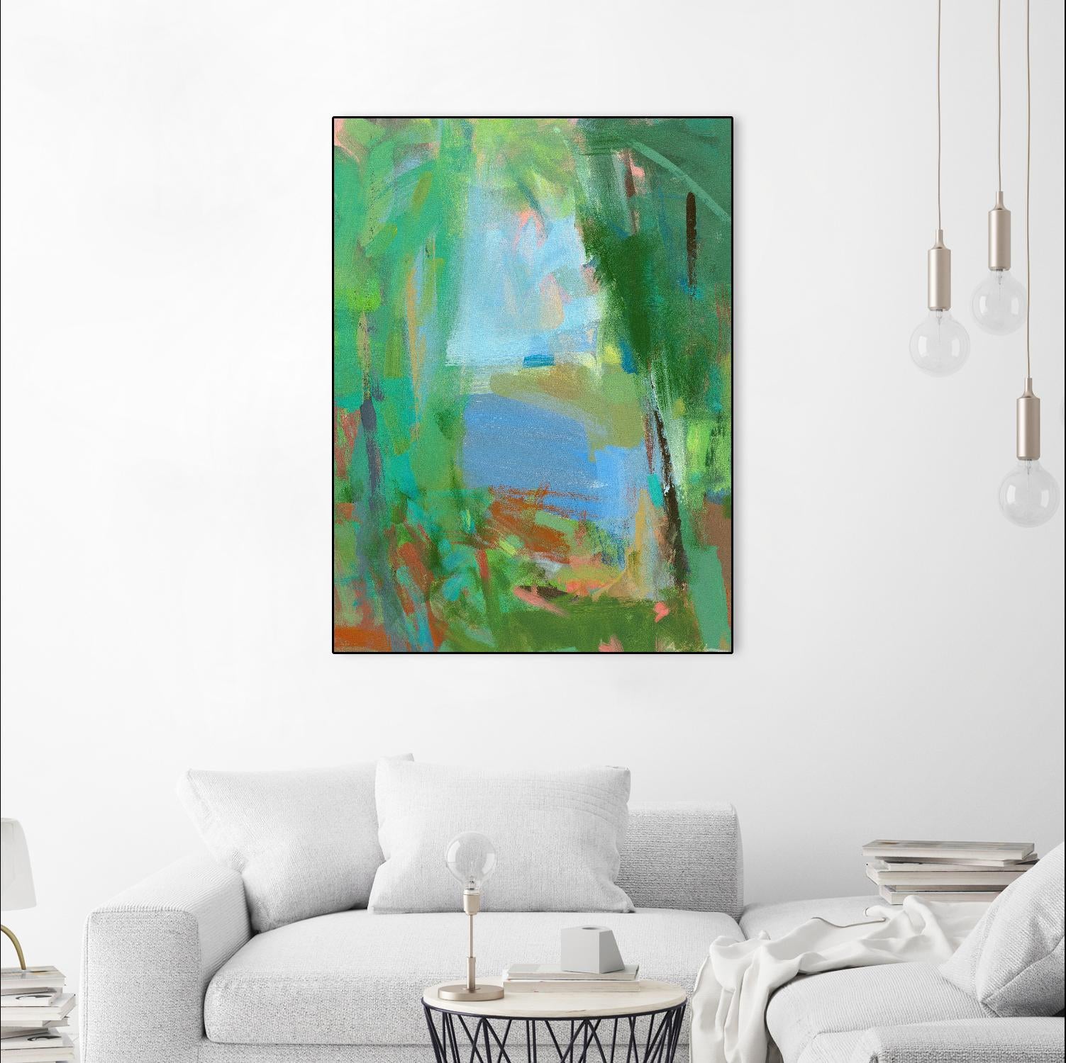 Summer Swim by Angela Saxon on GIANT ART - multicolor coastal; landscapes; contemporary; abstracts
