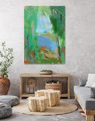 Summer Swim by Angela Saxon on GIANT ART - multicolor coastal; landscapes; contemporary; abstracts