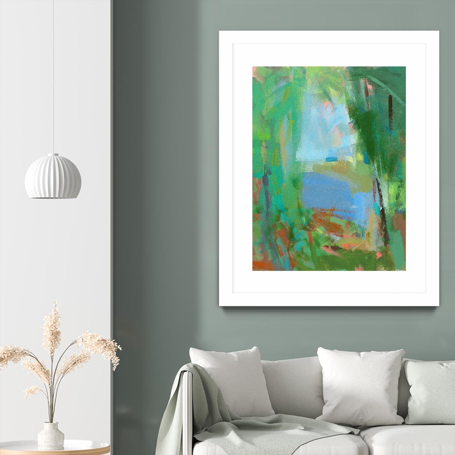Summer Swim by Angela Saxon on GIANT ART - multicolor coastal; landscapes; contemporary; abstracts