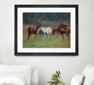 Southern Horses by Valtcho Tonov on GIANT ART - multicolor animals; landscapes; contemporary
