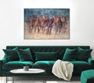 Final Sprint by Valtcho Tonov on GIANT ART - multicolor animals; contemporary; sports
