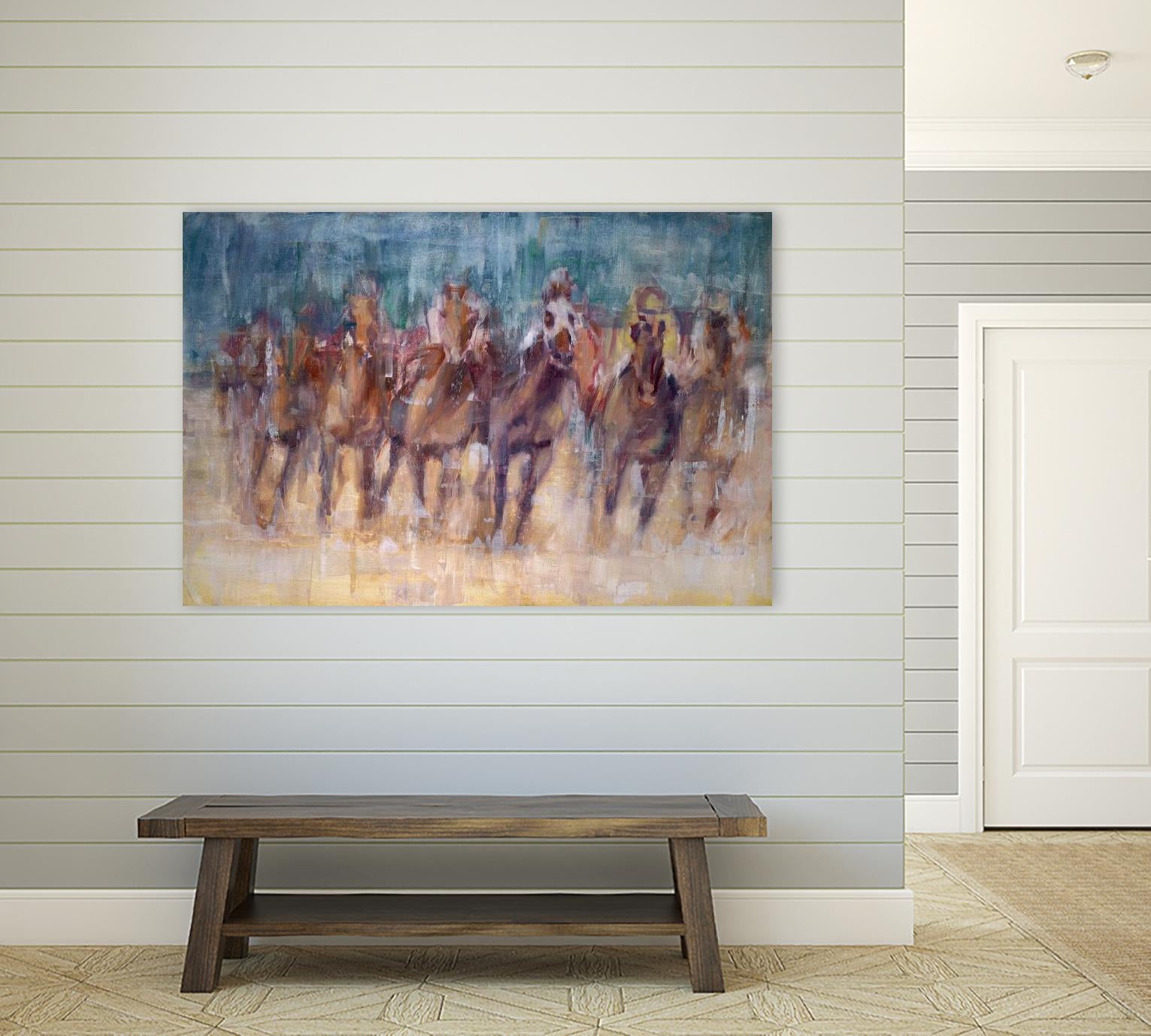 Final Sprint by Valtcho Tonov on GIANT ART - multicolor animals; contemporary; sports