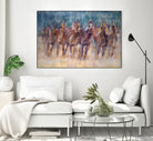 Final Sprint by Valtcho Tonov on GIANT ART - multicolor animals; contemporary; sports
