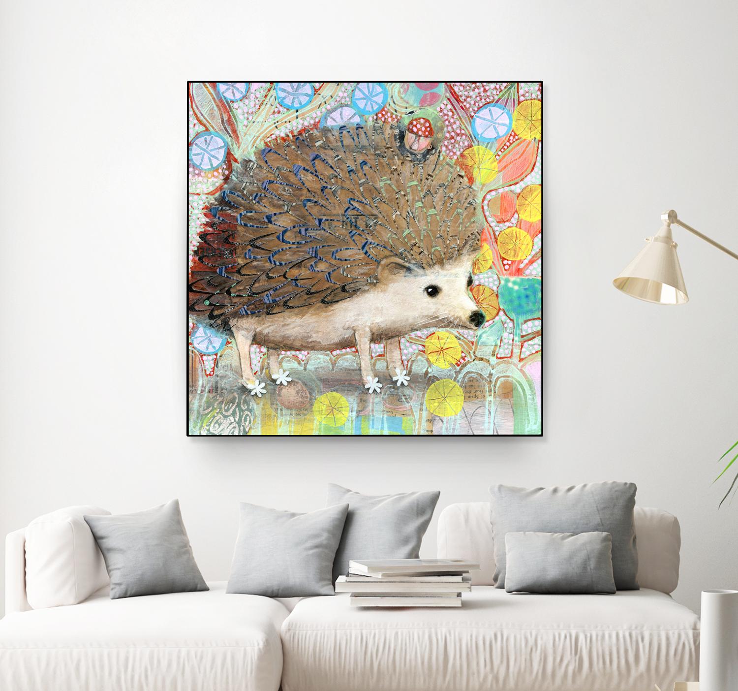 Hedgie by Judy Verhoeven on GIANT ART - multicolor animals; contemporary