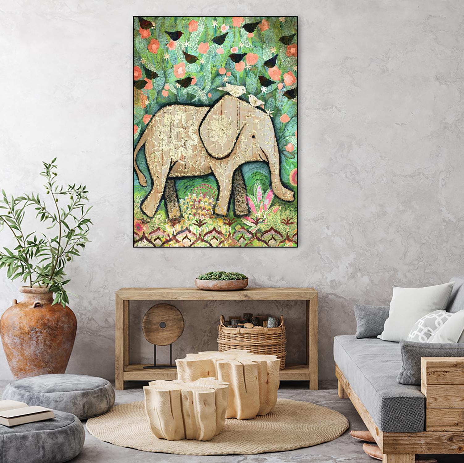 Kiss for Srini by Judy Verhoeven on GIANT ART - multicolor animals; contemporary