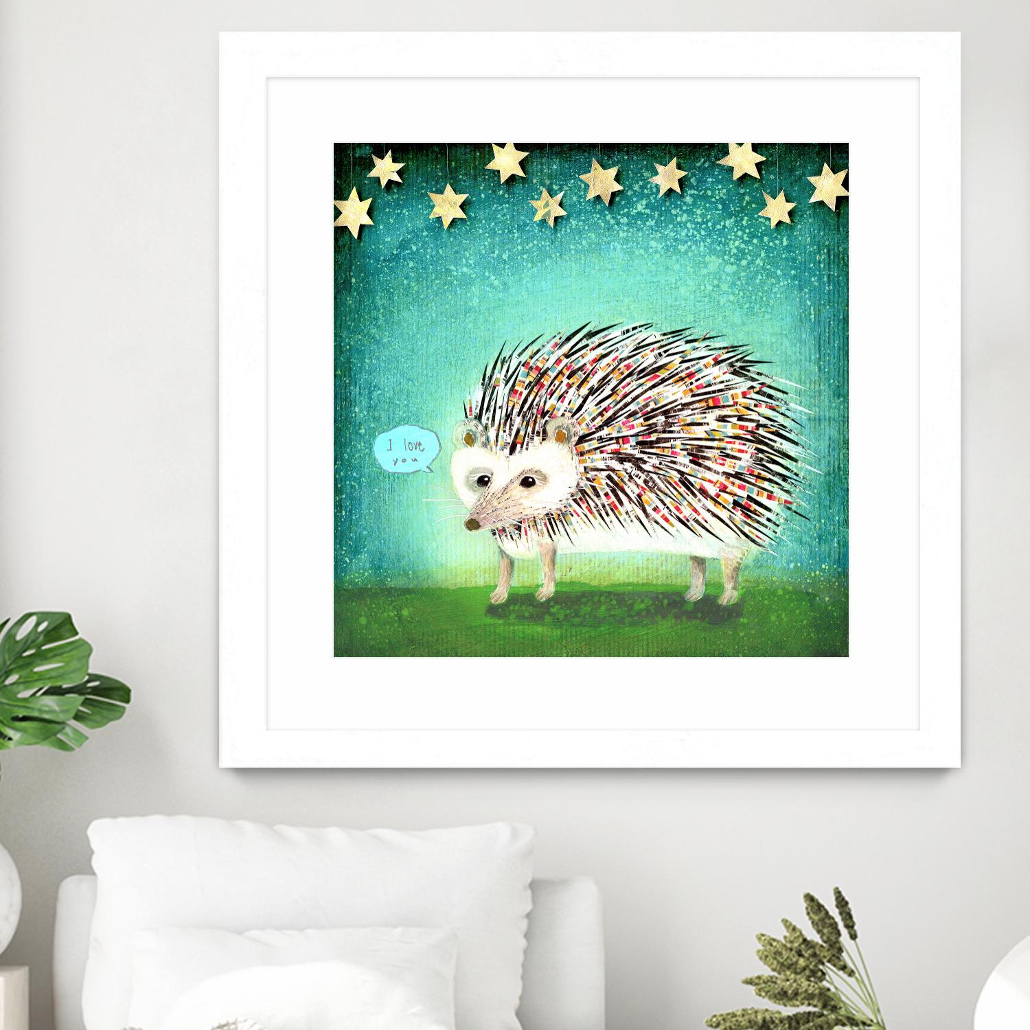 Porcupine for Thomas by Judy Verhoeven on GIANT ART - multicolor animals; contemporary